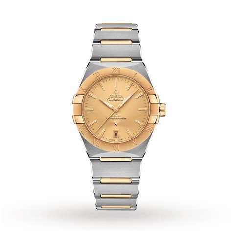 herenhorloge omega constellation goud in 18 kt